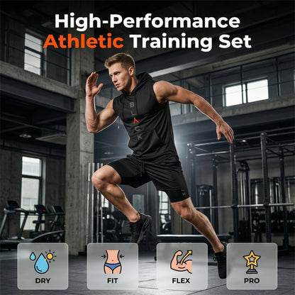 💪 Conjunto Masculino Sem Mangas com Shorts – Estilo Esportivo, Conforto e Liberdade de Movimento