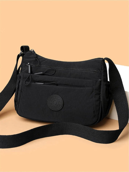 👛✨ Bolsa Transversal Feminina Minimalista – Vários Compartimentos, Fecho com Zíper e Estilo Para Todos os Dias
