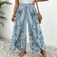 🌸✨ Calça Feminina Floral de Perna Larga – Leve, Fluida e Perfeita para o Verão