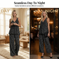 ⏰🔥LIMITED TIME 50% OFF! 💃 Sleeveless Halter Top & Wide-Leg Pants Set – Flowy, Comfortable & Effortlessly Chic ✨🌿