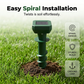 ⏰🔥LIMITED TIME 50% OFF! 🌞 Solar Powered Ultrasonic Mole Repeller Stake – Humane, Eco-Friendly & Protect Your Garden Effortlessly 🌿🐾