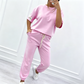 ⏰🔥LIMITED TIME 50% OFF! 💥 Women’s Casual Short Sleeve Top & Pants Set – Comfortable, Stylish & Perfect for Everyday Wear ✨👚