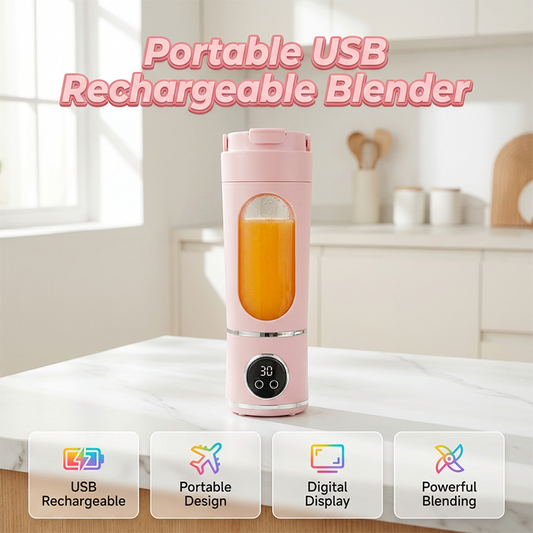 ⏰🔥LIMITED TIME 50% OFF! 🍓💨 Portable USB Rechargeable Blender – Make Smoothies Anywhere, Anytime ✨🥤