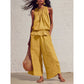 ⏰🔥LIMITED TIME 50% OFF! 💃 Women’s Sleeveless Smocked Neck Top & Pants Set – Lightweight, Flowy & Perfect for Summer Outfits ✨🌸