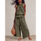 ⏰🔥LIMITED TIME 50% OFF! 💃 Women’s Sleeveless Smocked Neck Top & Pants Set – Lightweight, Flowy & Perfect for Summer Outfits ✨🌸