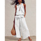 ⏰🔥LIMITED TIME 50% OFF! 💃 Women’s Sleeveless Smocked Neck Top & Pants Set – Lightweight, Flowy & Perfect for Summer Outfits ✨🌸