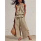 ⏰🔥LIMITED TIME 50% OFF! 💃 Women’s Sleeveless Smocked Neck Top & Pants Set – Lightweight, Flowy & Perfect for Summer Outfits ✨🌸