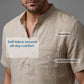⏰🔥LIMITED TIME 50% OFF! 🌿 Men’s Short Sleeve Linen Blend Henley Shirt – Lightweight, Breathable & Perfect for Casual Summer Outfits ✨👕
