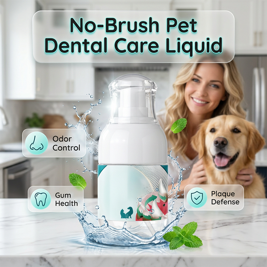 🐾Líquido para Higiene Dentária de Animais de Estimação Sem Escovagem – Higiene Dentária de Animais de Estimação Facilitada🦷