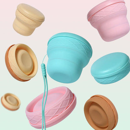 ⏰🔥LIMITED TIME 50% OFF! ☕ Collapsible Silicone Travel Cup with Lid & Lanyard – Portable, Leak-Proof & Perfect for On-the-Go Drinks ✨🌿