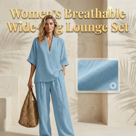 ⏰🔥LIMITED TIME 50% OFF! 💃 Women’s Casual V-Neck Top & Wide-Leg Pants Set – Comfortable, Flowy & Perfect for Everyday Outfits ✨🌿