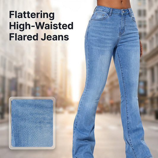 ⏰🔥LIMITED TIME 50% OFF! 👖 Women’s High-Waist Stretch Flare Jeans – Flattering Fit, Comfortable & Perfect for Casual or Chic Outfits ✨💃