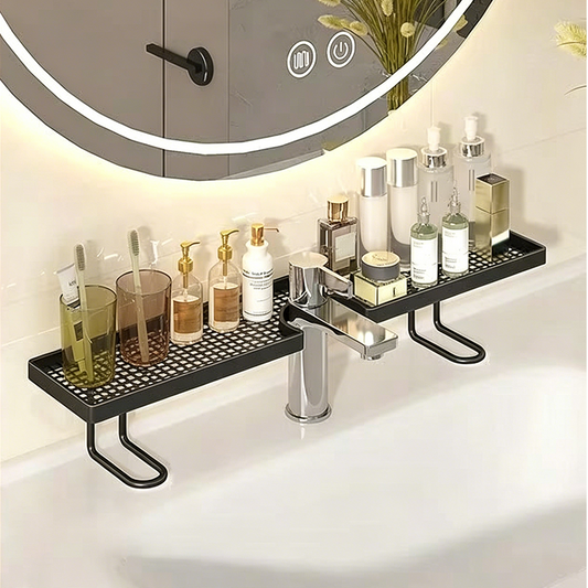 ⏳🔥LIMITED-TIME 50% OFF! 🧼 Over-the-Faucet Sink Organizer Shelf – Keep Your Kitchen Clean & Organized ✨