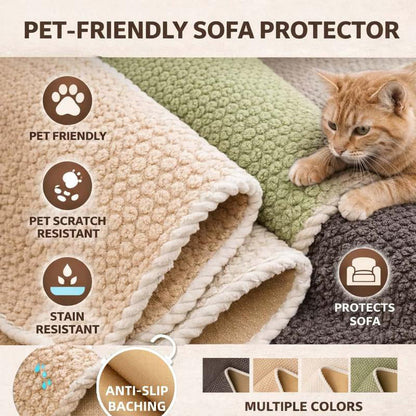 Thickened Non-Slip Sofa Cover – Ultra Soft, Washable, Scratch Resistant & Pet Friendly, 4 Colors 🛋️✨