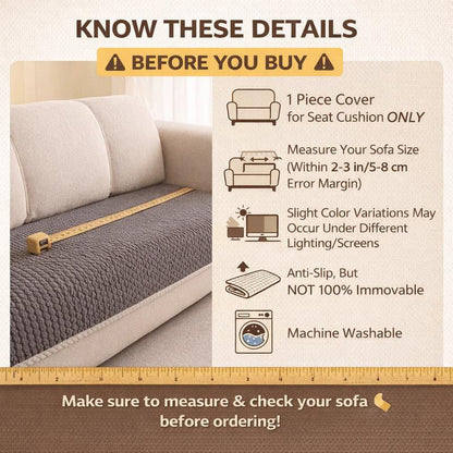 Thickened Non-Slip Sofa Cover – Ultra Soft, Washable, Scratch Resistant & Pet Friendly, 4 Colors 🛋️✨