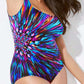 📢📢50% OFF !! ⏰ Fashion Printed One-Piece Swimsuit | Soft Stretch Fabric & Ruching Detail for an Instant Slimming Look