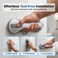 ⏰🔥LIMITED TIME 50% OFF! 🚿 Drill-Free Suction Cup Grab Bar – Safe, Easy to Install & Perfect for Bathrooms ✨