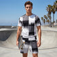 ⏰🔥LIMITED TIME 50% OFF! 👕🩳 Men’s Abstract Print T-Shirt & Shorts Set – Stylish, Comfortable & Perfect for Summer ✨☀️