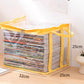 ⏳🔥50% OFF TODAY! 🎁 Clear fabric storage box | Foldable closet organizer – Perfect for clothes, toys, blankets, and more! 🧸👕📦