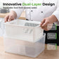⏳🔥LAST DAY SALE 50% OFF! 🍱 Layered Draining Food Storage Container – Keep Food Fresh & Organized ✨