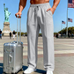 🔥Last Day 50% OFF👖Men's Elastic Waist Drawstring Straight Leg Pants