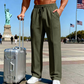 🔥Last Day 50% OFF👖Men's Elastic Waist Drawstring Straight Leg Pants