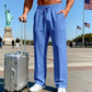 🔥Last Day 50% OFF👖Men's Elastic Waist Drawstring Straight Leg Pants