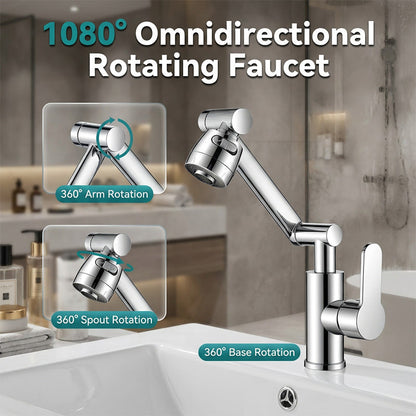 🚰 Torneira Giratória 1080° Multifuncional – Flexibilidade Total para Sua Pia