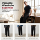 👔 LIMITED-TIME 50% OFF! ✨ Men's Wide-Leg Suit Pants – Premium Drape, Tailored Pleats, Black 🤵