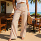 👖✨ Calça Feminina Pantalona Listrada Vichy – Leve, Fresca e Elegante Para Um Look Confortável Todos os Dias