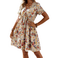 ⏳🔥LIMITED-TIME 50% OFF! 🌸 Women’s Summer Floral V-Neck Dress – Breezy, Chic & Effortless ✨