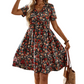 ⏳🔥LIMITED-TIME 50% OFF! 🌸 Women’s Summer Floral V-Neck Dress – Breezy, Chic & Effortless ✨