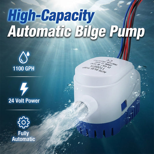⏳🔥LIMITED-TIME 50% OFF! 🌊 Automatic Submersible Bilge Pump – Keep Your Boat Dry & Safe ⚡