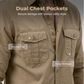 ⏳🔥LIMITED-TIME 50% OFF! 👔 Men’s Casual Long Sleeve Shirt with Pockets – Comfortable & Stylish ✨