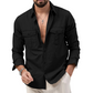 ⏳🔥LIMITED-TIME 50% OFF! 👔 Men’s Casual Long Sleeve Shirt with Pockets – Comfortable & Stylish ✨