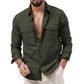 ⏳🔥LIMITED-TIME 50% OFF! 👔 Men’s Casual Long Sleeve Shirt with Pockets – Comfortable & Stylish ✨