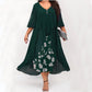 🏖️HOT DEAL 50% OFF! Mid-Sleeve Fake Two-Piece Dress – Chic, Comfortable & Summer-Ready 🌿