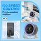 🌬️🔋 Mini ventilador 100 velocidades com display digital – potência e silêncio