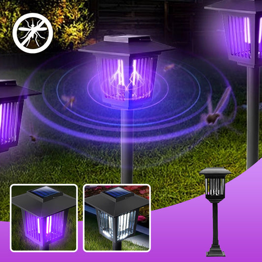 💥50% OFF NOW! ☀️ Solar-Powered Bug Zapper – Keep Mosquitoes Away Day & Night 🌿🦟