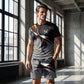 ⏳🔥LIMITED-TIME 50% OFF! 👕 Men’s Abstract Print T-Shirt & Shorts Set – Bold Style & Summer Comfort ✨