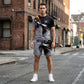 ⏳🔥LIMITED-TIME 50% OFF! 👕 Men’s Abstract Print T-Shirt & Shorts Set – Bold Style & Summer Comfort ✨