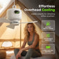 💨 Cool Air Anywhere — No Outlet Required  Rechargeable Ceiling Fan with LED Light & 8000mAh Battery