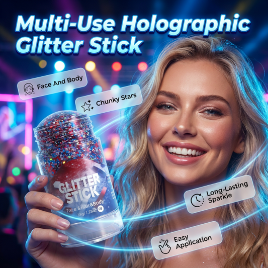 🎨HOT DEAL 50% OFF! ✨ Multi-Purpose Glitter Stick – Easy to Apply, Long-Lasting Shine 🌿