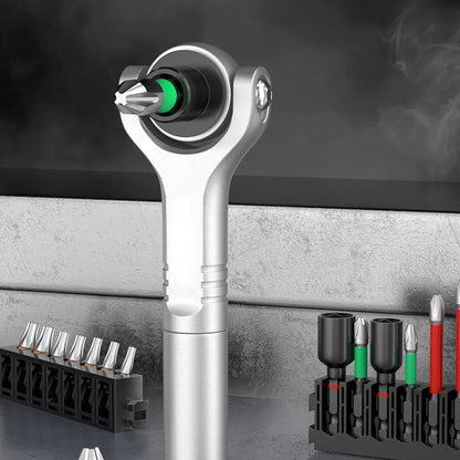 ⏳🔥LIMITED-TIME 50% OFF! 🛠️ Universal Magnetic Ratchet Screwdriver – Fast, Easy & Precise ✨