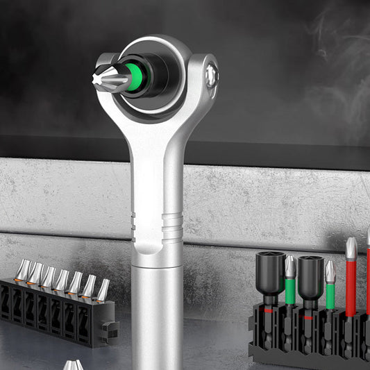 ⏳🔥LIMITED-TIME 50% OFF! 🛠️ Universal Magnetic Ratchet Screwdriver – Fast, Easy & Precise ✨