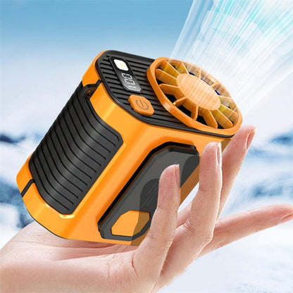 ⚡🌀 LIMITED TIME 50% OFF! Waist Clip Fan with Flashlight – Strong Airflow, Lightweight & Perfect for Summer 🔦☀️