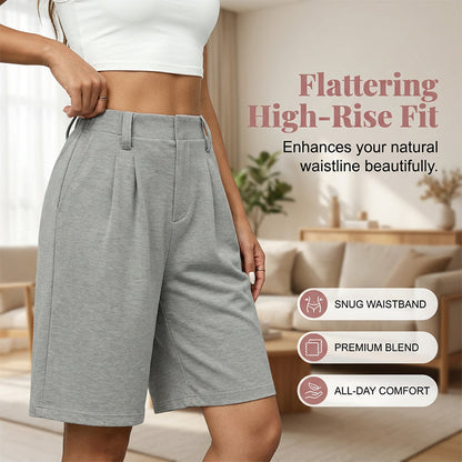 👗🔥LIMITED-TIME 50% OFF! Women's Casual High-Waist Pleated Shorts – Chic, Comfortable & Flattering ✨