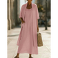 👗✨ Conjunto feminino de vestido maxi com cardigan leve que combina elegância e conforto diário