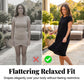 ✨👗 Vestido feminino midi leve e confortável com bolsos para o dia a dia