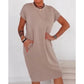 ✨👗 Vestido feminino midi leve e confortável com bolsos para o dia a dia